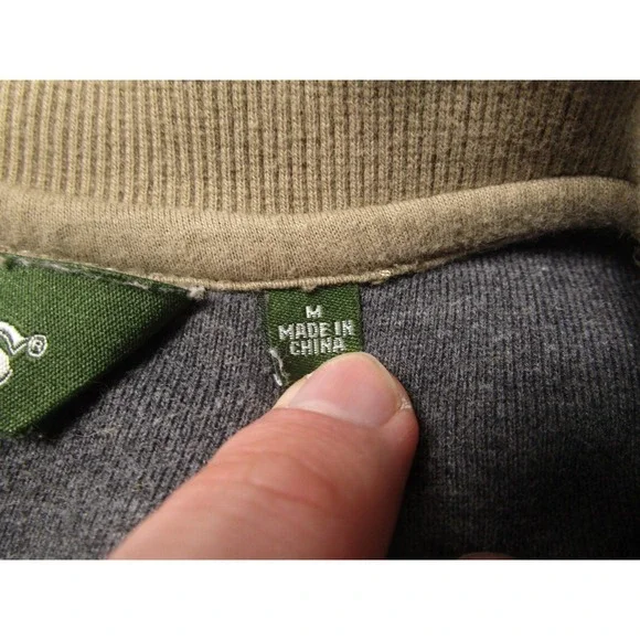 Orvis Jacket Mens Medium Brown Full Zip Pockets Cotton Blend - Picture 5 of 9